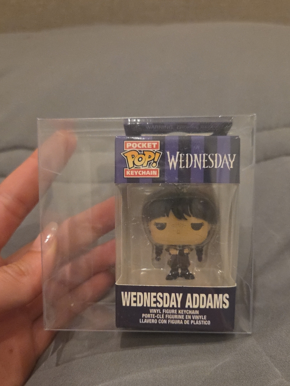 Funko Pocket Pop! Keychain Wednesday Addams - Black & Purple